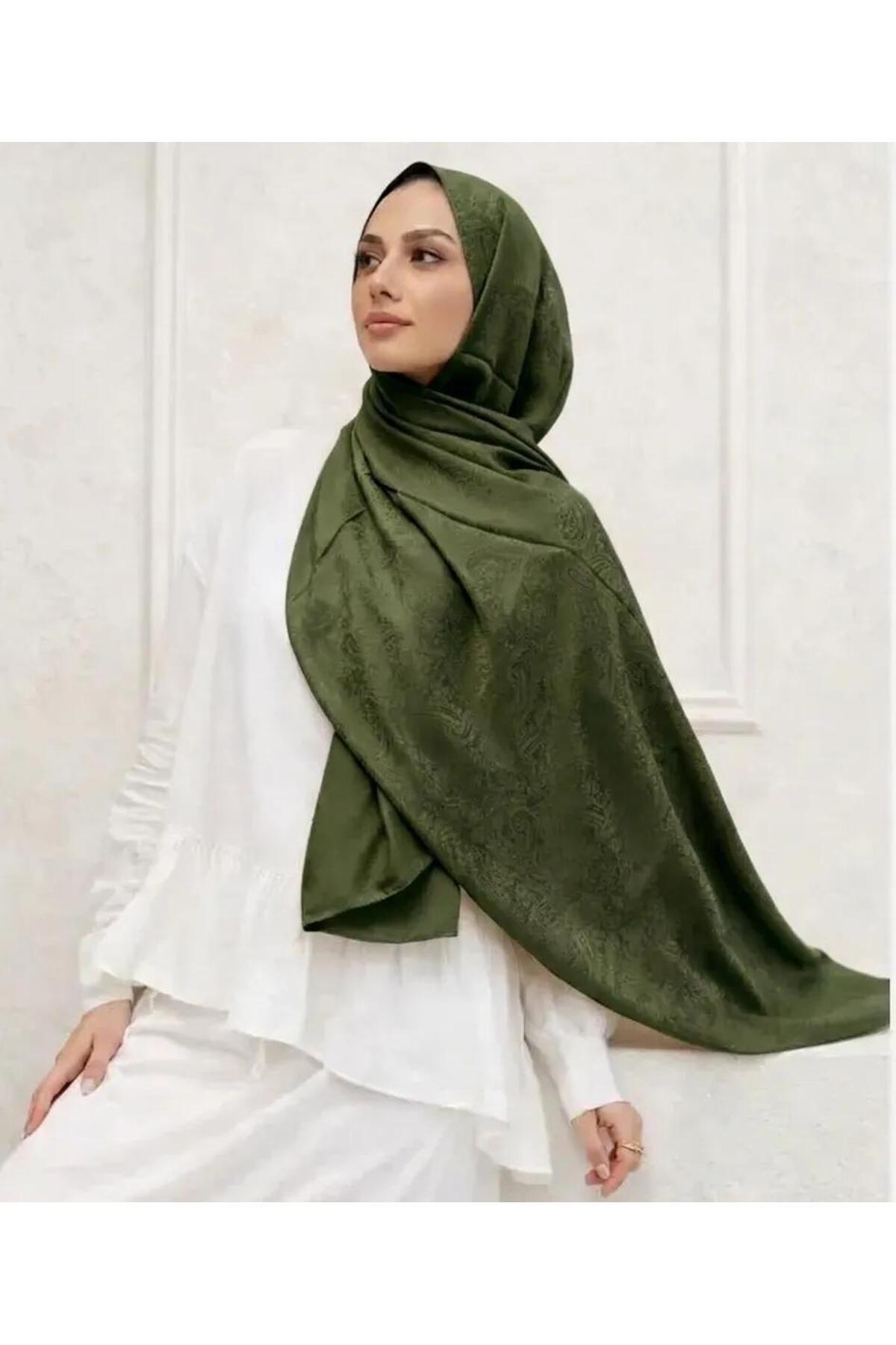 Vera Jakarlı Şal 70 x 185 - Haki