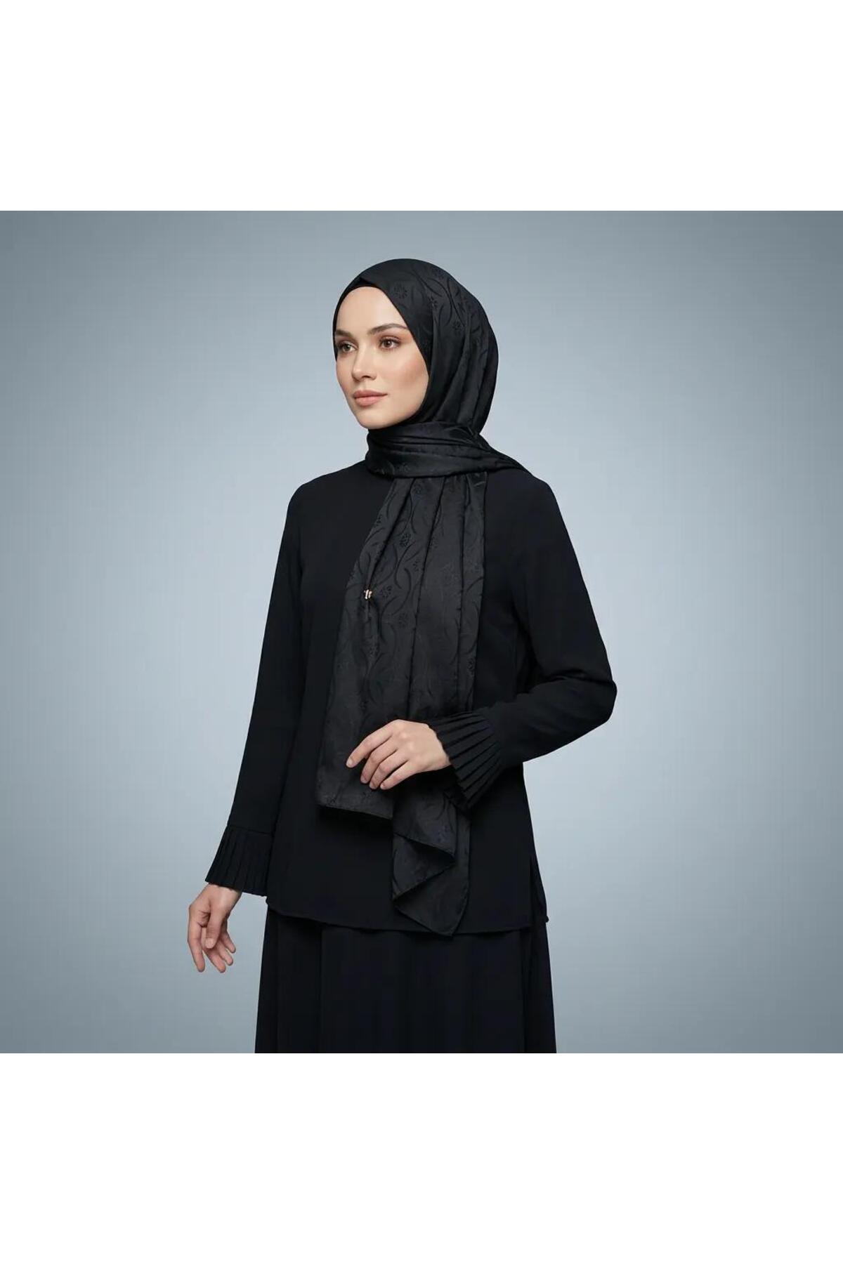 Vera Desen Şal 75 x 185 - Siyah
